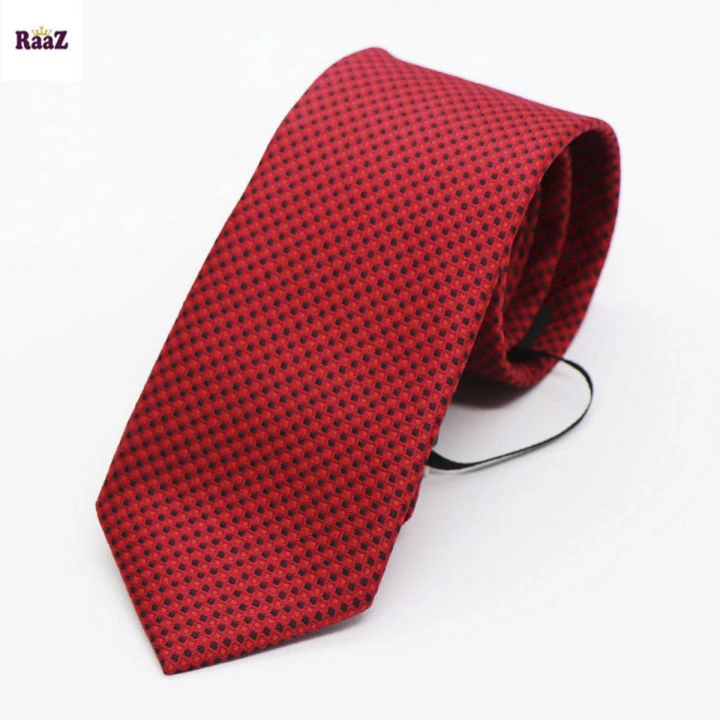 Red Black Dot Formal Broad Ties For Men