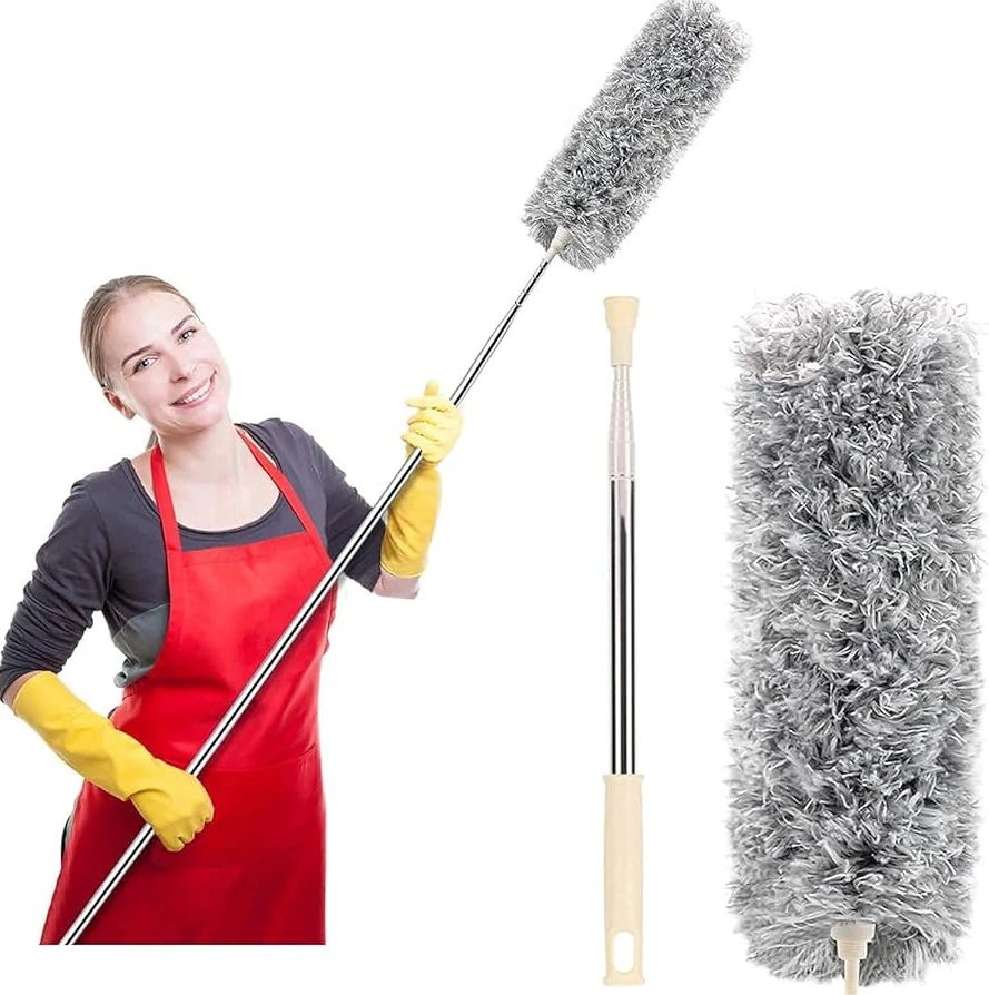 Microfiber Dusting Retractable Household Cleaner Feather Duster Car Sweeper From the Dust Brush