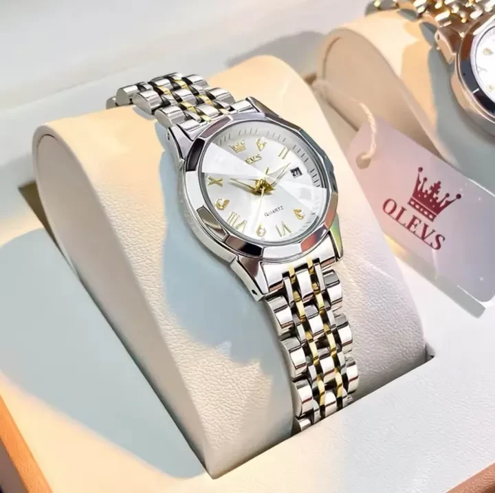 OLEVS New Gold Women Watches Creative Stainless Steel Women's Bracelet Wrist Watches Ladies Waterproof Female Relogio Feminino